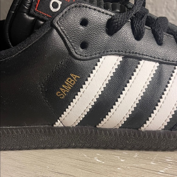 Adidas Samba Black with White Stripes Men's 5.5 - Picture 10 of 11